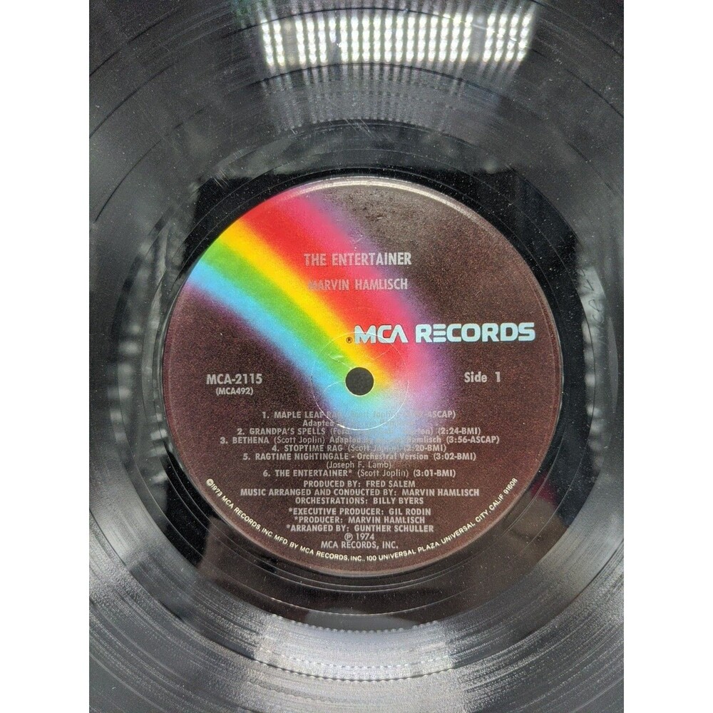 Marvin Hamlisch The Entertainer Vinyl Record
